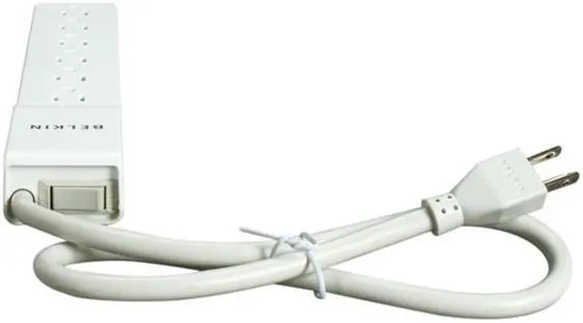 Alt view image 4 of 4 - BELKIN BE106000-2.5 2.5 feet 6 Outlets 555 joule Home/Office Surge Protector