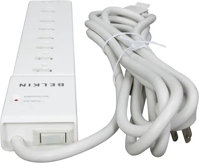 Alt view image 3 of 5 - BELKIN 7 Outlets Home/Office Surge Protector Extended Cord,12.0 Feet, 2160 Joules - BE107200-12