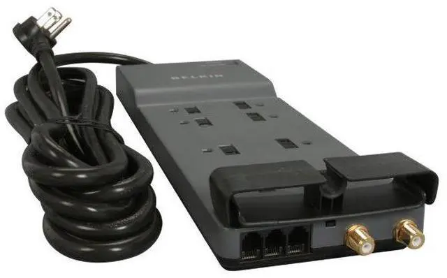 Main image of BELKIN BE108230-12 12 Feet 8 Outlets 3390 Joules Surge Protector w/ Telephone Line/Coaxial Protection/Extended Cord
