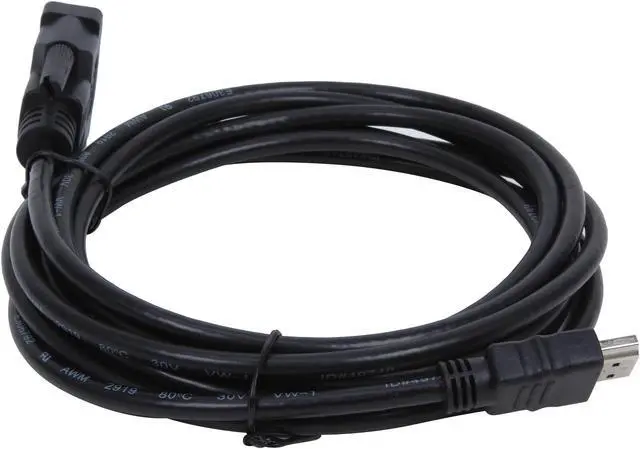 Alt view image 2 of 3 - Belkin F2E8242b10 10 ft. Black Connector on First End: 1 x DVI Connector on Second End: 1 x HDMI HDMI to DVI Cable