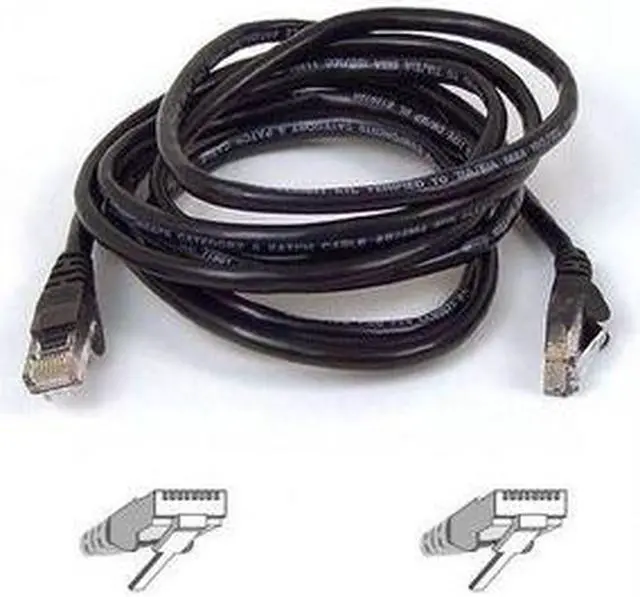 Main image of Belkin A3L791-50-BLK 50 ft. Cat 5E Black Patch Network Cable