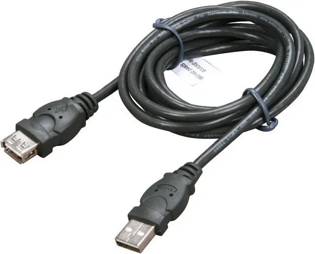 Alt view image 2 of 3 - Belkin F3U134-06 Black USB Extension Cable