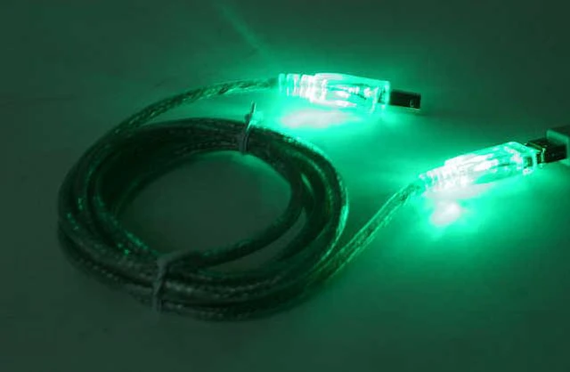 Usb Led Green Belkin F3U144-06-GRN Green USB Lighted Cable - Newegg.com