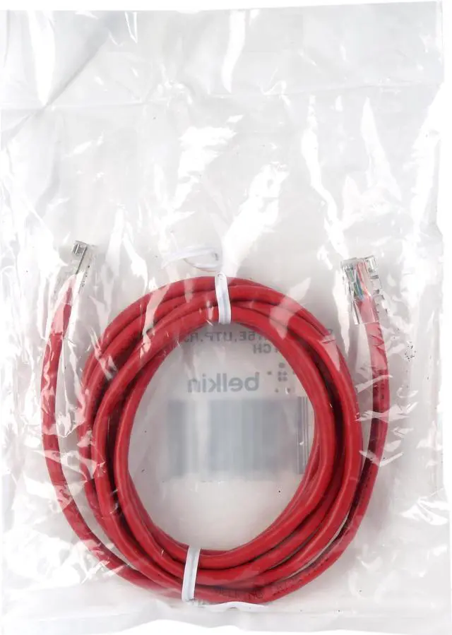Alt view image 3 of 3 - Belkin A3L791-07-RED 7 ft. Cat 5E Red Patch Network Cable