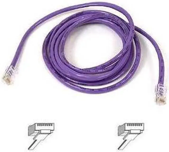Main image of Belkin A3L791-14-PUR-S 14 ft. Cat 5E Purple Network Patch Cable