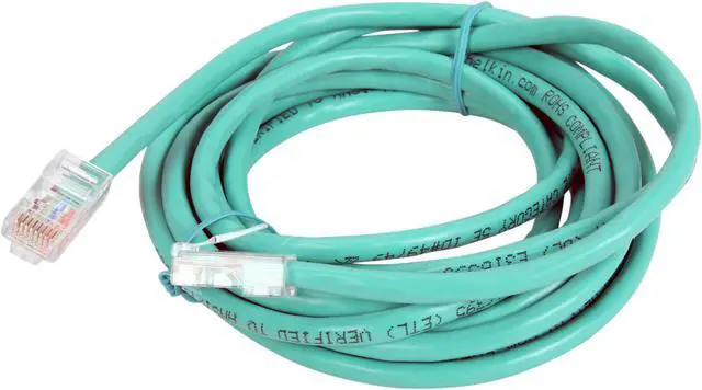Alt view image 2 of 3 - Belkin A3L791-10-GRN 10 ft. Cat 5E Green Patch Network Cable