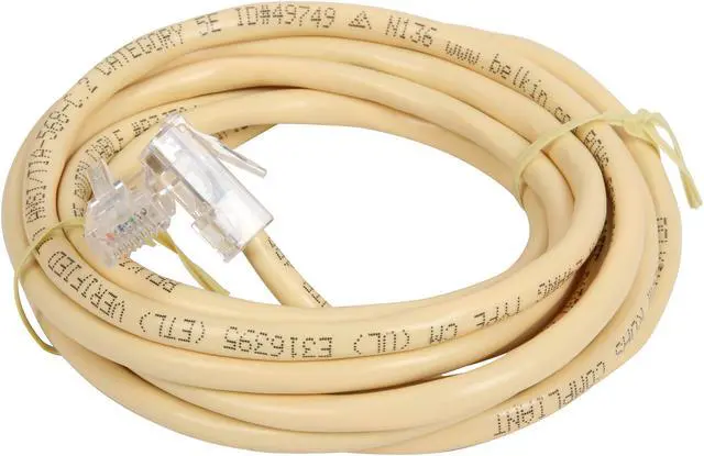 Alt view image 2 of 3 - Belkin A3L791-08-YLW 8 ft. Cat 5E Yellow Network Cable