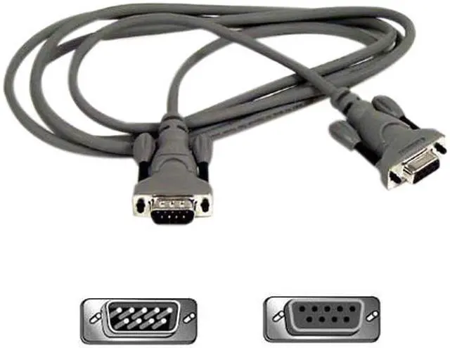 Alt view image 2 of 2 - BELKIN 6 ft. CGA/EGA Monitor or Serial Mouse Extension Cable F2N209-06-T