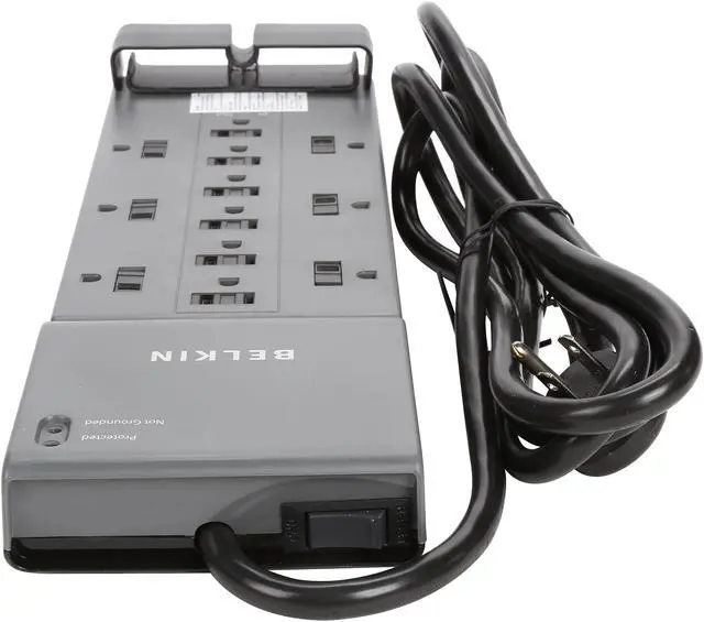 Alt view image 5 of 6 - BELKIN BE112234-08 8 Feet 12 Outlets 3960 Joules Surge Suppressor