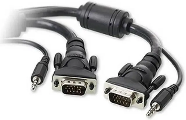 Alt view image 2 of 2 - Belkin F3X1982-10 10 ft. HD-15 Male to HD-15 Male With 3.5mm Audio Cable
