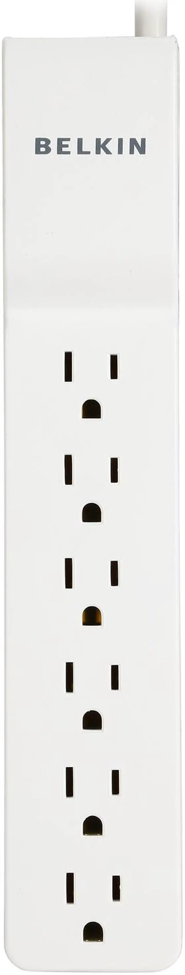 Alt view image 2 of 7 - BELKIN BE106000-06-CM 6 ft. 6 Outlets 720 j Surge Suppressor