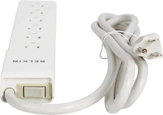 Alt view image 5 of 7 - BELKIN BE106000-06-CM 6 ft. 6 Outlets 720 j Surge Suppressor
