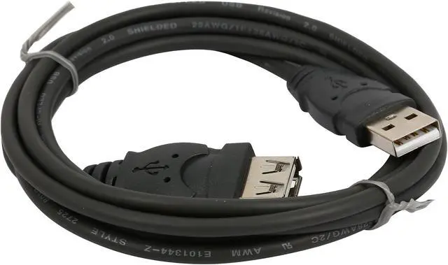 Alt view image 2 of 3 - Belkin F3U134B06 Black USB Extension Cable