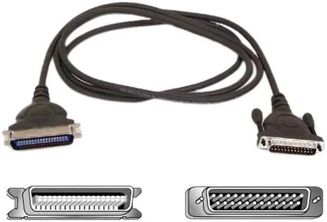 Alt view image 2 of 2 - Belkin Model F2A036-06 6 ft. DB25 Male to Centronics 36 Male Parallel Printer Cable Male to Male