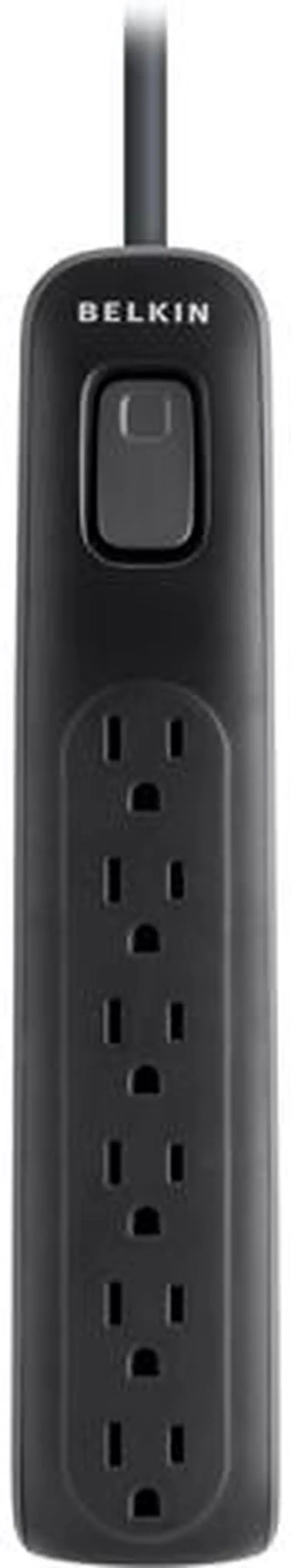 Main image of BELKIN BV106000-04-BLK 4ft 6 Outlets 630 j Surge Suppressor