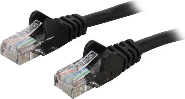 Main image of Belkin A3L791-10-BLK-S 10 ft. Cat 5E Black UTP Patch Cable Snagless