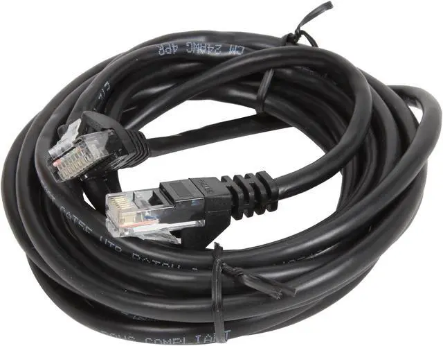 Alt view image 2 of 3 - Belkin A3L791-10-BLK-S 10 ft. Cat 5E Black UTP Patch Cable Snagless