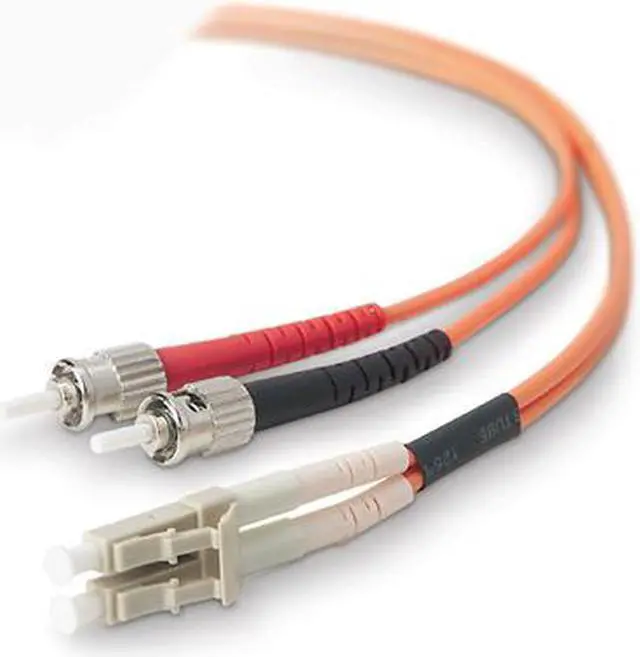 Alt view image 2 of 2 - Belkin Fiber Optic Multimode Duplex Fiber Patch Network Cable LC / ST MMF, 62.5/125 Male to Male 3 Meters, 9.84 Feet (F2F202L0-03M)