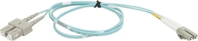 Alt view image 2 of 3 - Belkin F2F402L7-01M-G 3.3 feet (1m) Patch Cable 10 Gig Aqua 50/125 LC/SC Male to Male