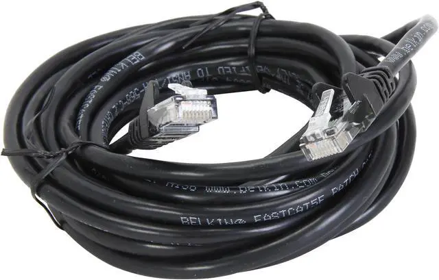 Alt view image 2 of 3 - Belkin A3L791B14-BLK-S 14 ft. Cat 5E Black Patch Cable CAT5e RJ-45M / RJ-45M