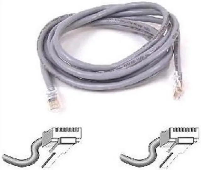 Main image of Belkin A3L791-09 9 ft. Cat 5E Gray Patch Cable CAT5e RJ-45M / RJ-45M