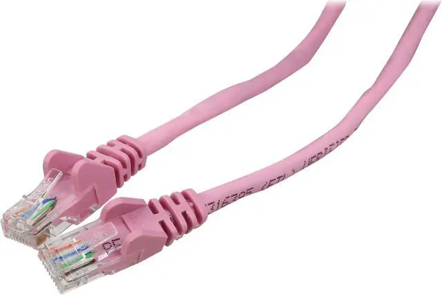 Main image of Belkin A3L791-07-PNK-S 7 ft. Cat 5E Pink Snagless Patch Cable CAT5e RJ-45M / RJ-45M