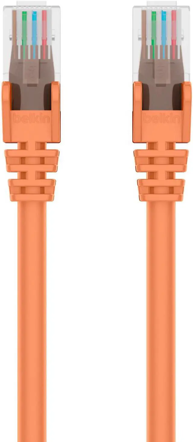 Main image of Belkin A3L980-07-ORG-S 7 ft. Cat 6 Orange Snagless Patch Cable CAT6 RJ-45M / RJ-45M