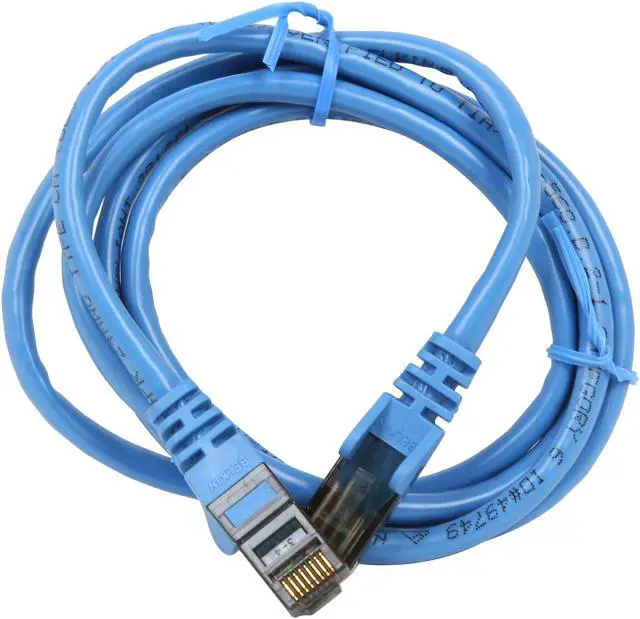 Alt view image 2 of 3 - Belkin A3L980-04-BLU-S 4 ft. Cat 6 Blue Patch Cable CAT6 Snagless RJ-45M / RJ-45M