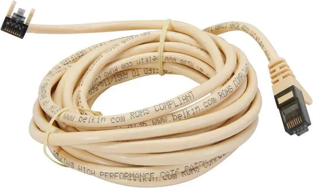 Alt view image 2 of 3 - Belkin A3L980-14-YLW-S 14 ft. Cat 6 Yellow Patch Cable CAT6 Snagless RJ-45M / RJ-45M