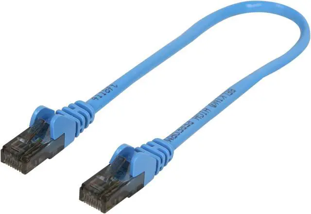 Main image of Belkin A3L980-01-BLU-S 1 ft. Cat 6 Blue Patch Cable CAT6 Snagless RJ-45M / RJ-45M