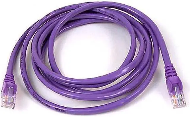 Alt view image 2 of 3 - Belkin A3L791-06-PUR-S 6 ft. Cat 5E Purple Patch Cable CAT5e Snagless RJ-45M / RJ-45M