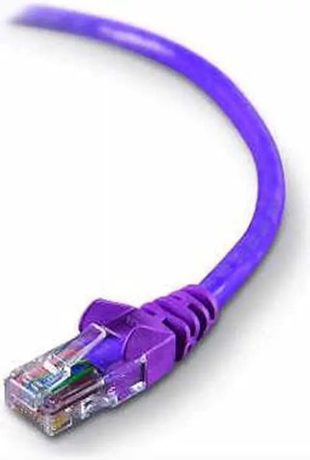 Alt view image 3 of 3 - Belkin A3L791-06-PUR-S 6 ft. Cat 5E Purple Patch Cable CAT5e Snagless RJ-45M / RJ-45M