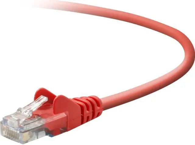 Main image of Belkin A3X126-03-RED-S 3 ft. Cat 5E Red Patch Cable CAT5e Snagless RJ-45M / RJ-45M