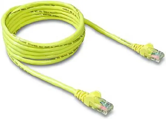 Alt view image 2 of 2 - Belkin A3L791-15-YLW-S 15 ft. Cat 5E Yellow Patch Cable CAT5e Snagless RJ-45M / RJ-45M