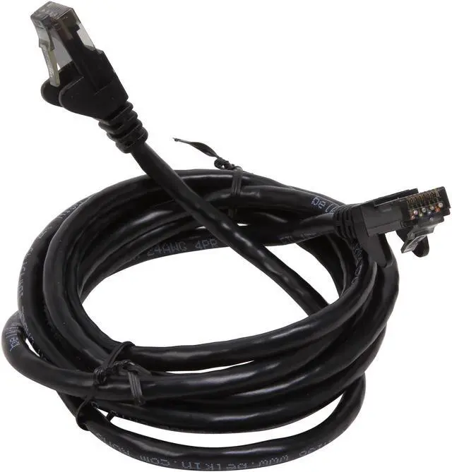 Alt view image 2 of 3 - Belkin A3L980-06-BLK-S 6 ft. Cat 6 Black Patch Cable CAT6 Snagless RJ-45M / RJ-45M