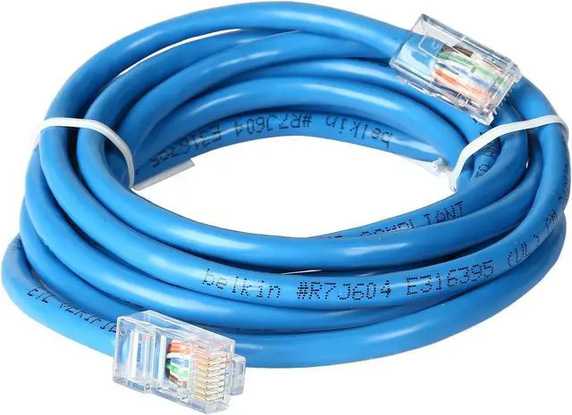 Alt view image 2 of 3 - Belkin A3L781-07-BLU 7 ft. Cat 5E Blue Patch Cable CAT5e RJ-45M / RJ-45M