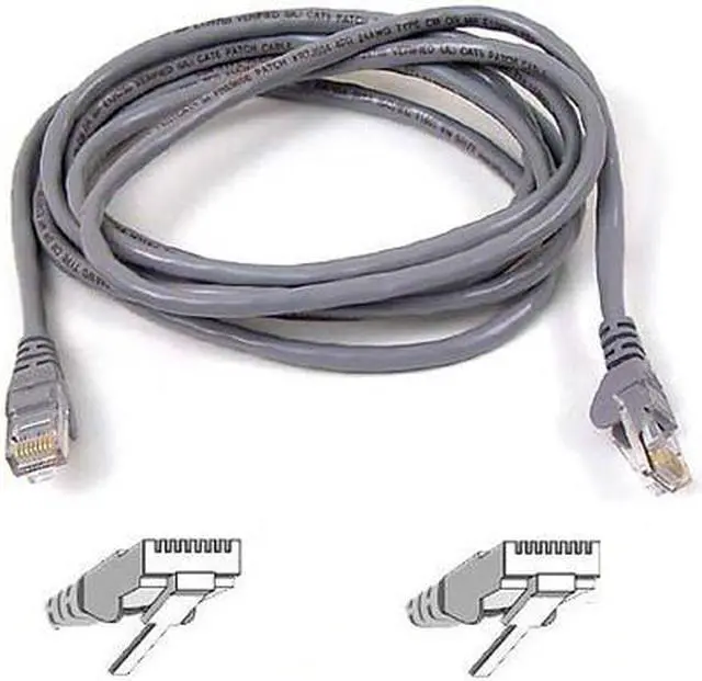 Alt view image 2 of 3 - Belkin A3L980B25-S 25 ft. Cat 6 Gray Patch Cable CAT6 Snagless RJ-45M / RJ-45M