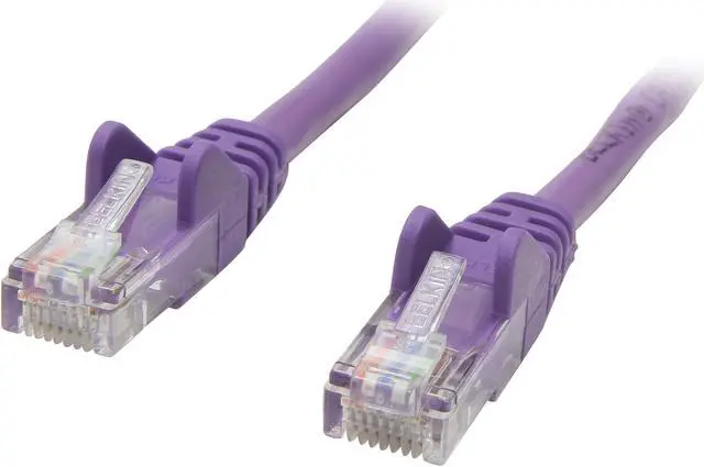 Main image of Belkin A3L791-07-PUR-S 7 ft. Cat 5E Purple Patch Cable CAT5e Snagless RJ-45M / RJ-45M