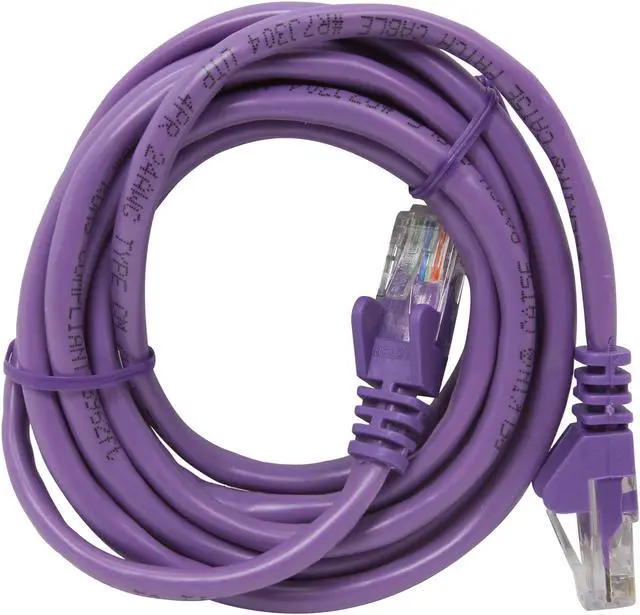 Alt view image 2 of 3 - Belkin A3L791-07-PUR-S 7 ft. Cat 5E Purple Patch Cable CAT5e Snagless RJ-45M / RJ-45M