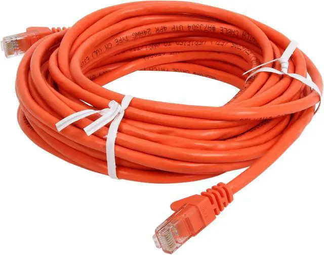 Alt view image 2 of 3 - Belkin A3L791-25-ORG-S 25 ft. Cat 5E Orange Patch Cable CAT5e Snagless RJ-45M / RJ-45M