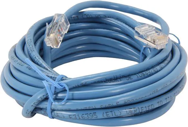 Alt view image 2 of 3 - Belkin A3L791-20-BLU 20 ft. Cat 5E Blue Patch Cable CAT5e RJ-45M / RJ-45M