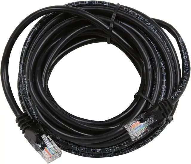 Alt view image 2 of 3 - Belkin A3L791-15-BLK-S 15 ft. Cat 5E Black Patch Cable CAT5e Snagless RJ-45M / RJ-45M