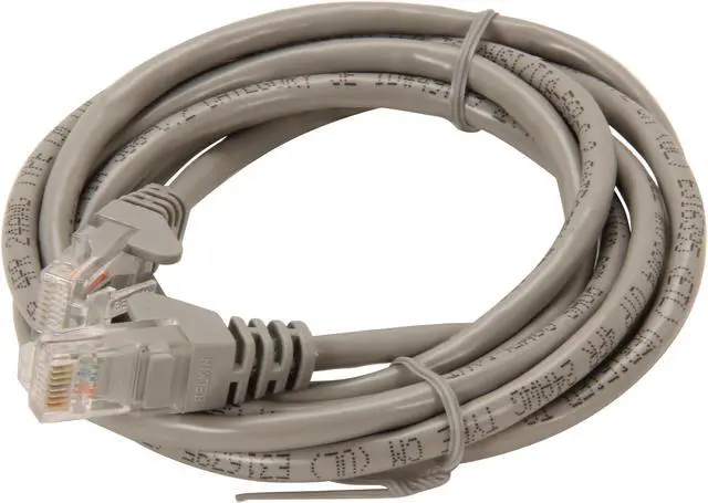 Alt view image 2 of 3 - Belkin A3L791-06-S 6 ft. Cat 5E Gray Cat5e Patch Cable
