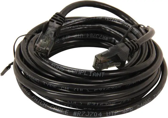 Alt view image 2 of 3 - Belkin A3L980-15-BLK-S 15 ft. Cat 6 Black Cat. 6 UTP Patch Cable
