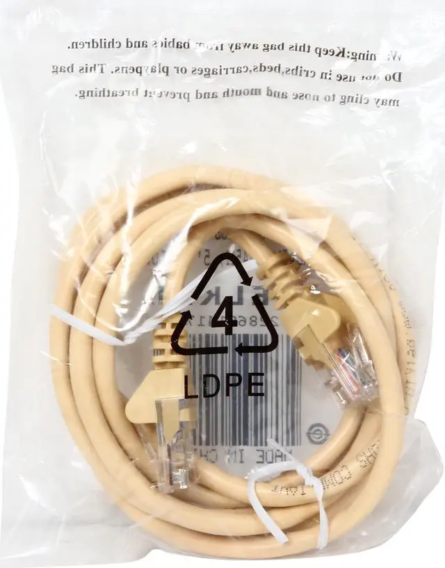 Alt view image 3 of 3 - Belkin A3L791-05-YLW-S 5 ft. Cat 5E Yellow Cat5e Patch Cable