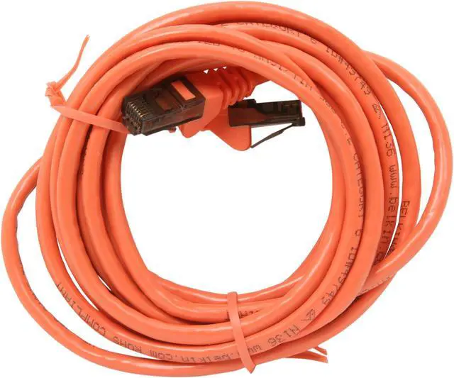 Alt view image 2 of 3 - Belkin A3L980-10-ORG-S 10 ft. Cat 6 Orange UTP Patch Cable