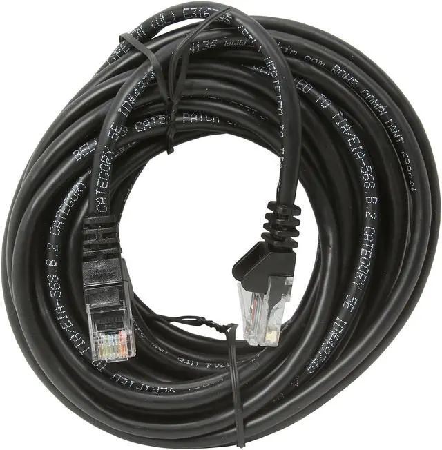 Alt view image 2 of 3 - Belkin A3L791-20-BLK-S 20 ft. Cat 5E Black Patch Cable Snagless Molded