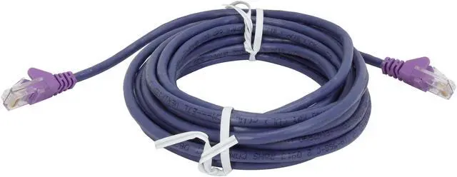 Alt view image 2 of 3 - Belkin A3L791-15-PUR-S 15 ft. Cat 5E Purple Patch Cable