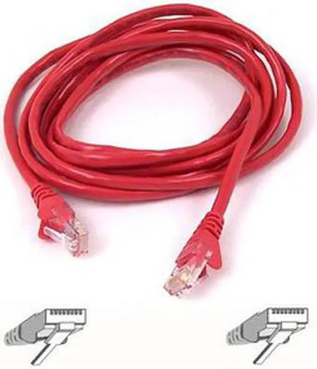 Alt view image 2 of 2 - Belkin A3L791-02-RED 2 ft. Cat 5E Red Patch Cable