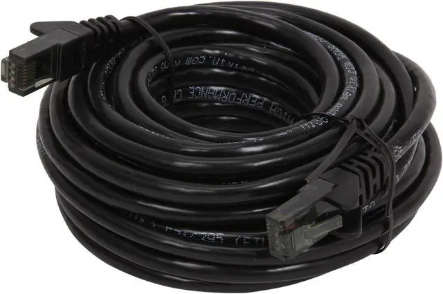 Alt view image 2 of 3 - Belkin A3L980B25-BLK-S 25 ft. Cat 6 Black Snagless Patch Cable